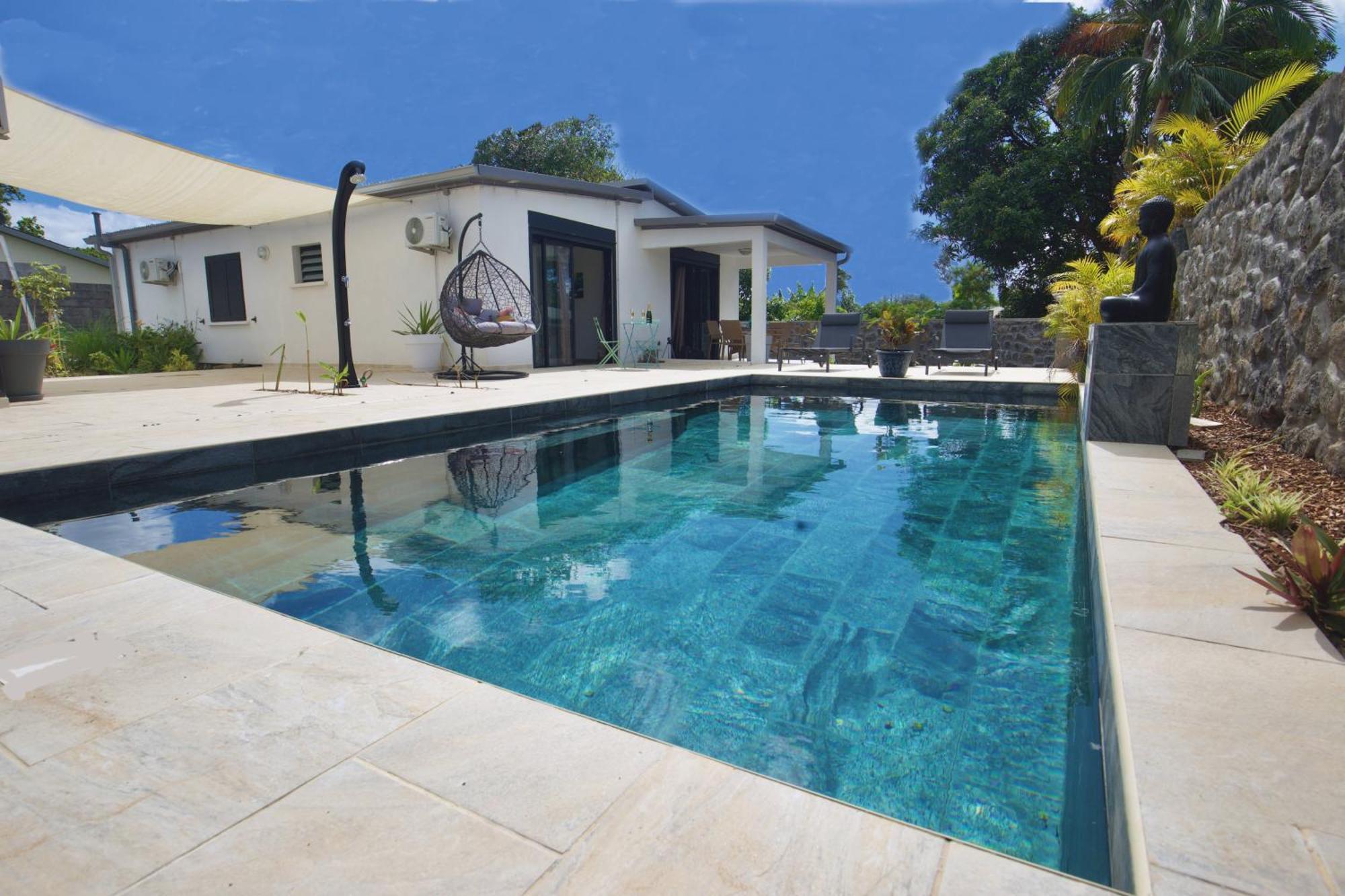 Villa Du Beau Vallon 2 Jacuzzi Privatif Et Piscine Chauffee Partagee Saint-Benoît Zewnętrze zdjęcie